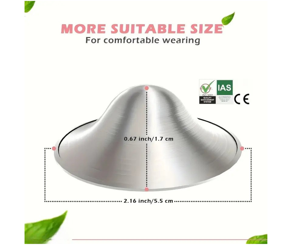 Nature's Nest Silver Nursing cups