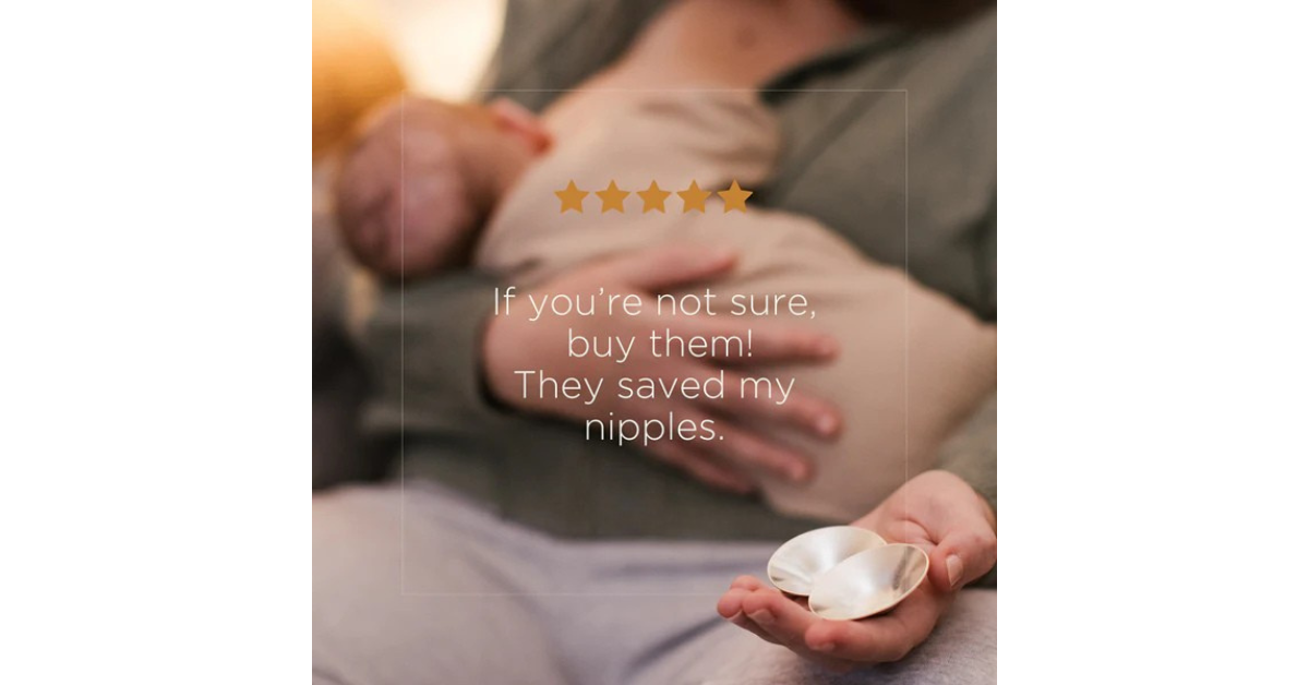 Nature's Nest Silver Nursing cups
