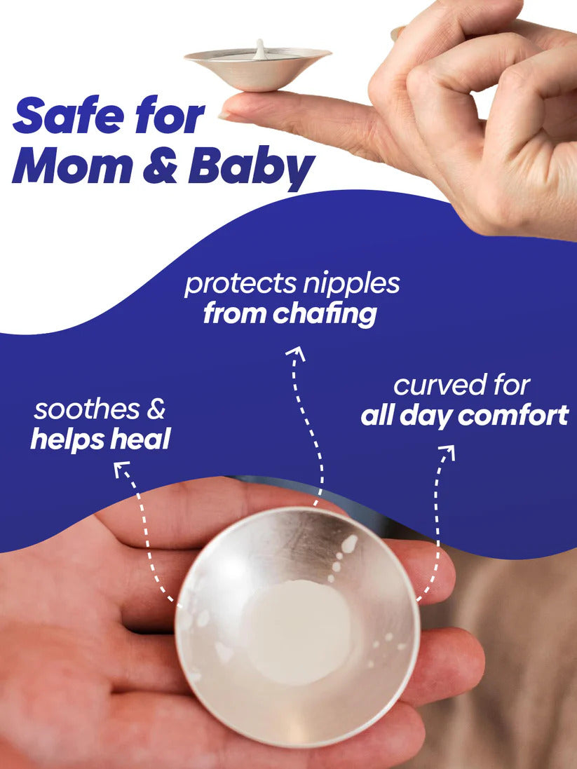 Nature's Nest Silver Nursing cups