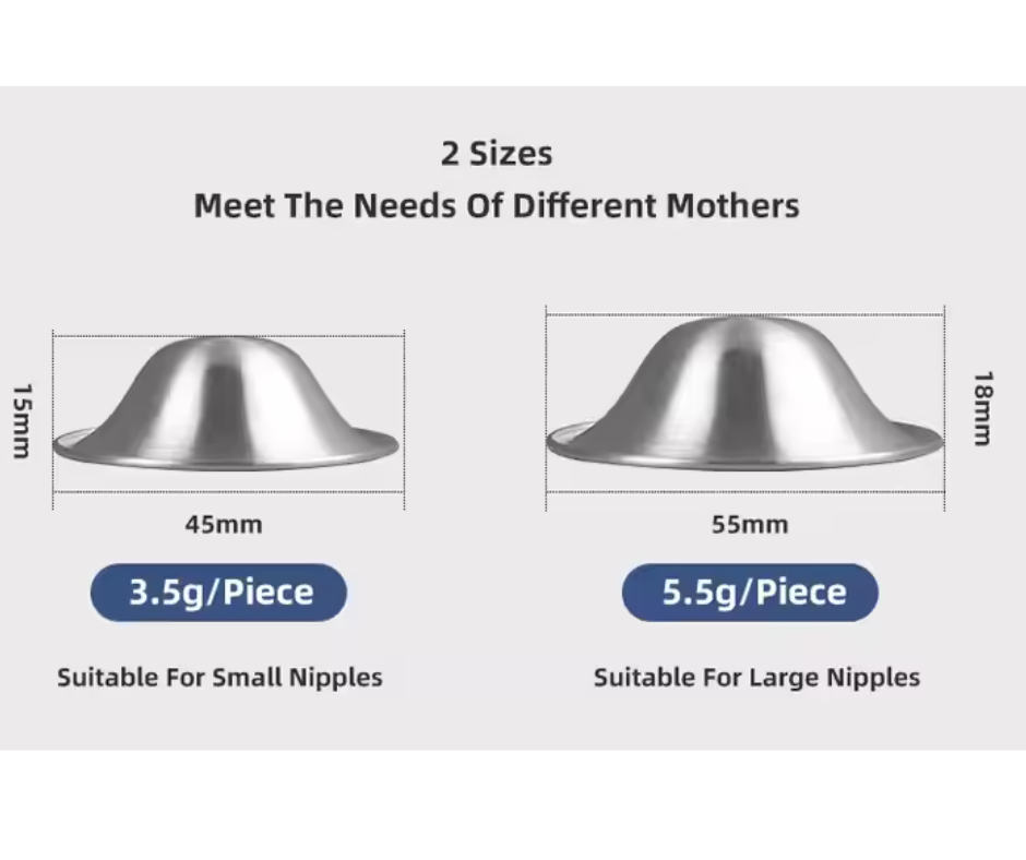 Nature's Nest Silver Nursing cups