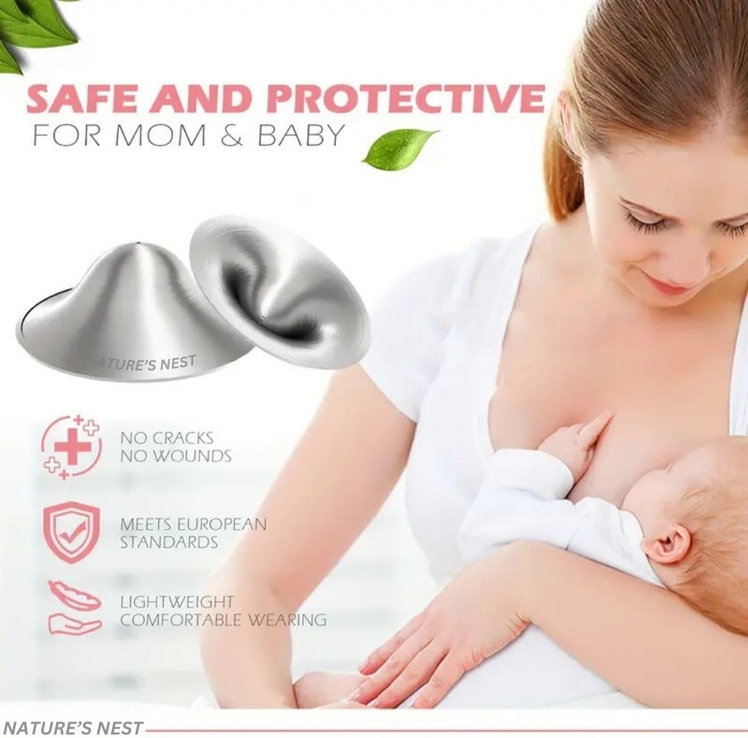 Nature's Nest Silver Nursing cups