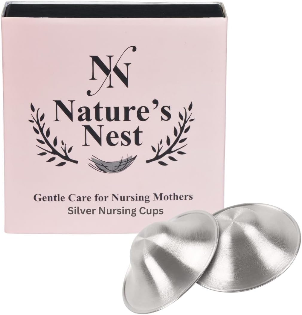 Nature's Nest Silver Nursing cups
