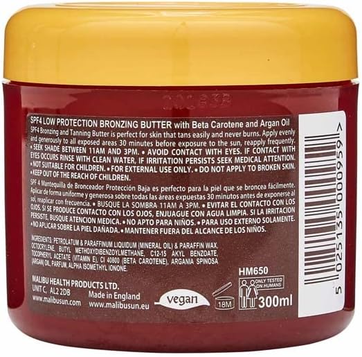 Malibu SPF4 Bronzing Butter with Carotene & Argan Oil
