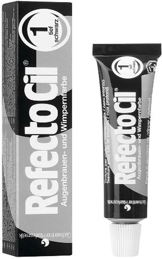 RefectoCil Cream Hair Dye – Pure Black (15ml / 0.5oz)