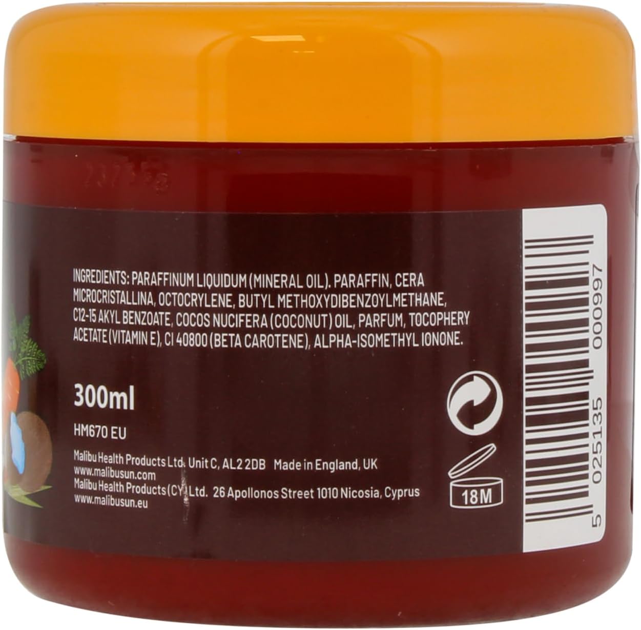 Malibu  SPF8 Bronzing Butter with Carotene & Coconut Oil