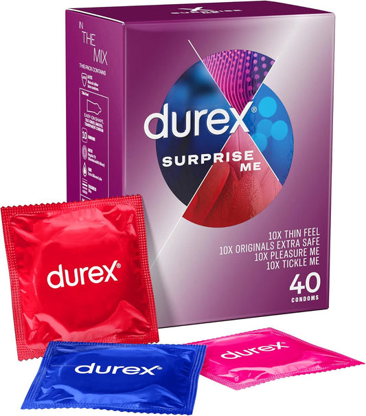 Durex Surprise Me Variety Pack Condoms – 40 Count