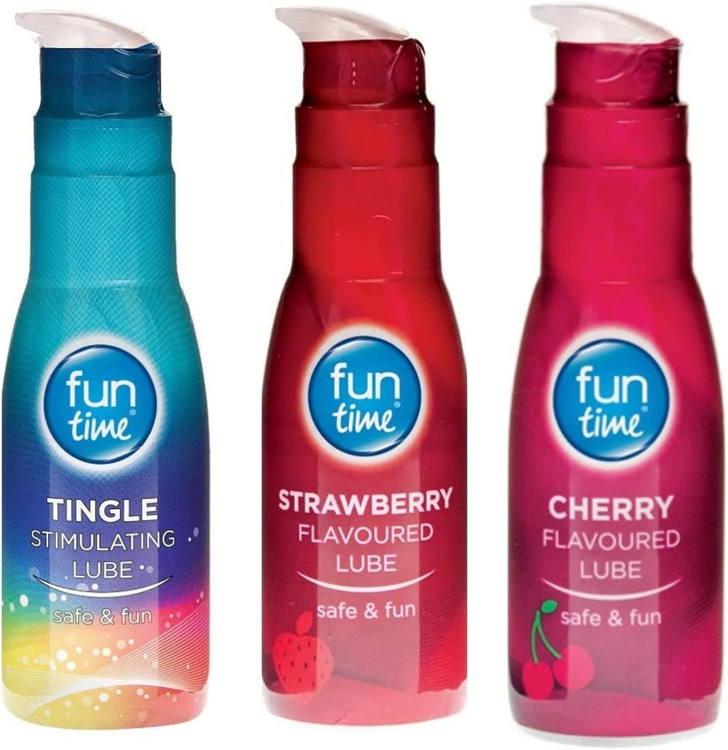 Fun Time Lubricants – 225ml (Tingle, Cherry, Strawberry)