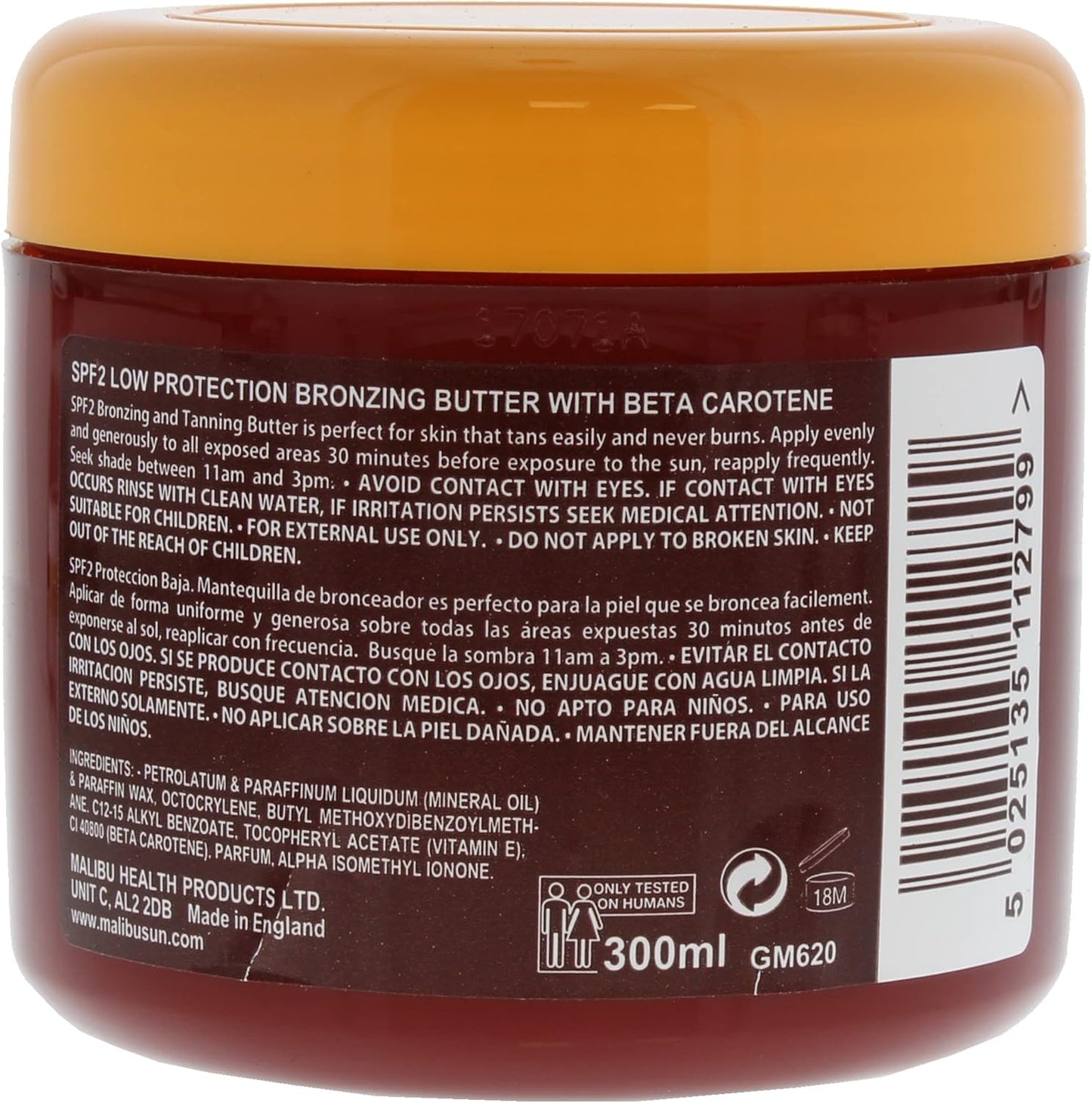 Malibu  SPF2 Bronzing Butter"