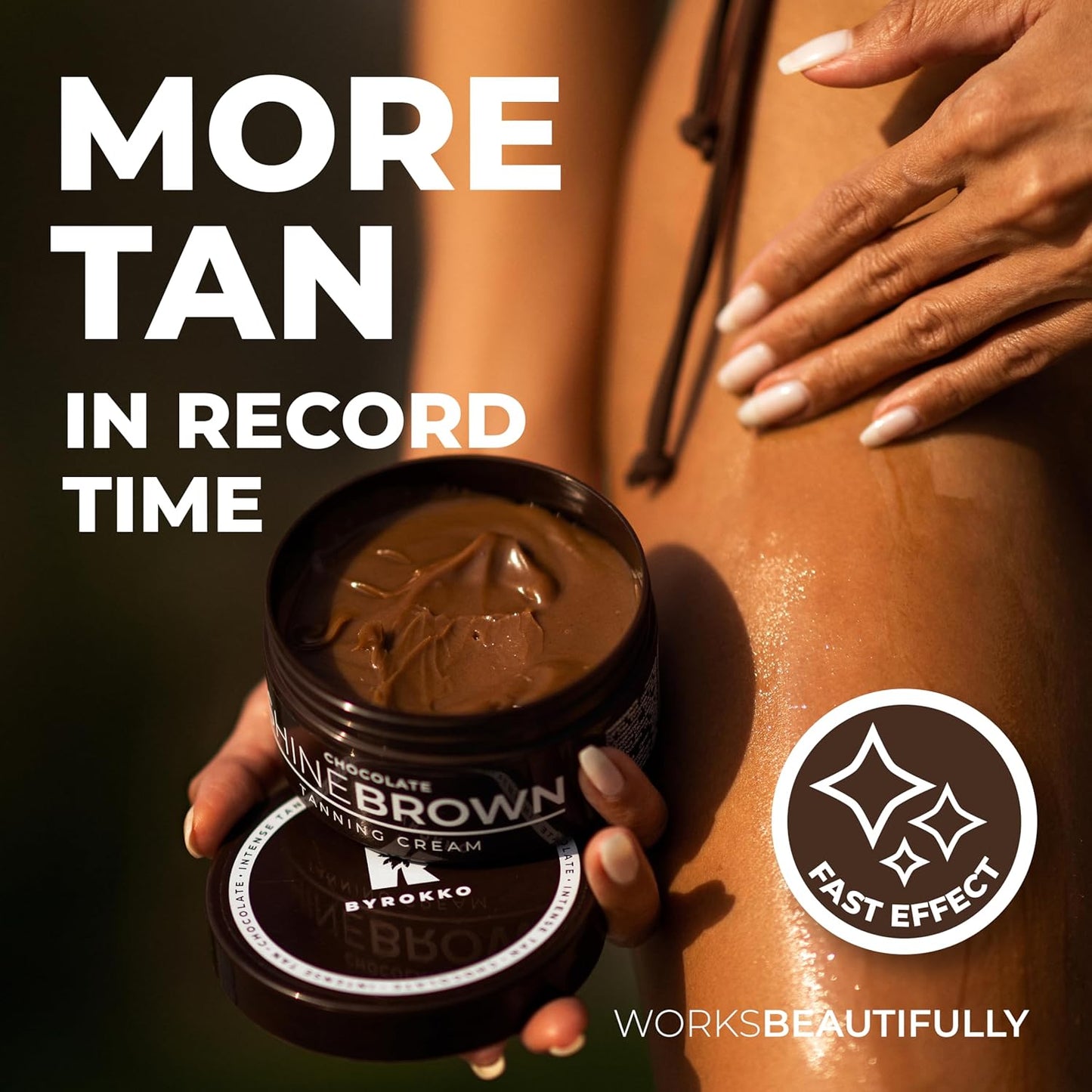 BYROKKO Shine Brown Chocolate Sunbed Tanning Accelerator (200 ml)