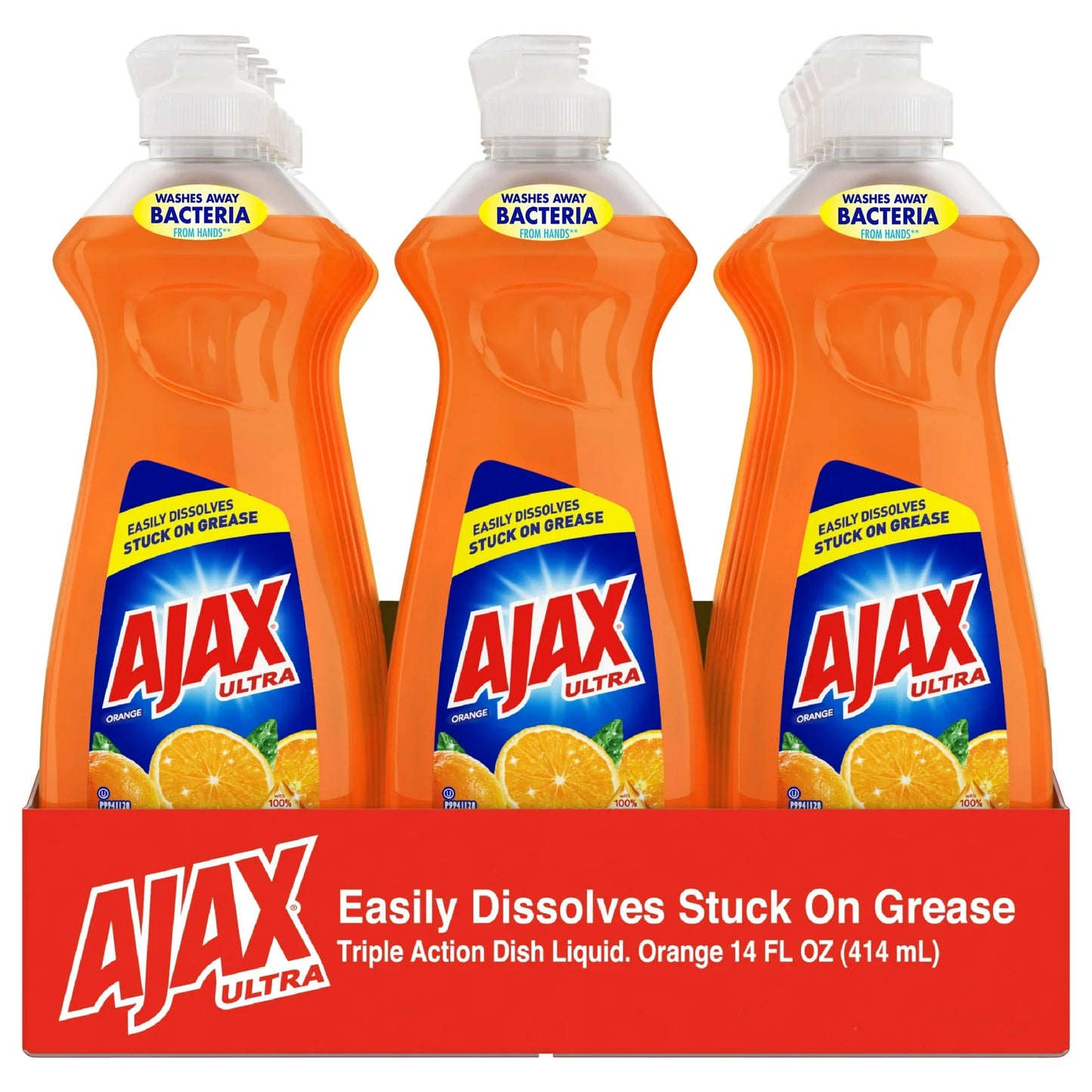 Ajax Liquid Dish Soap, Orange Scent, 14 Fluid Ounce