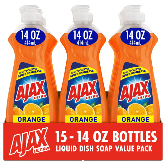 Ajax Liquid Dish Soap, Orange Scent, 14 Fluid Ounce
