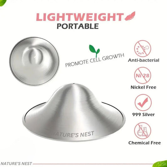 Nature's Nest Silver Nursing cups