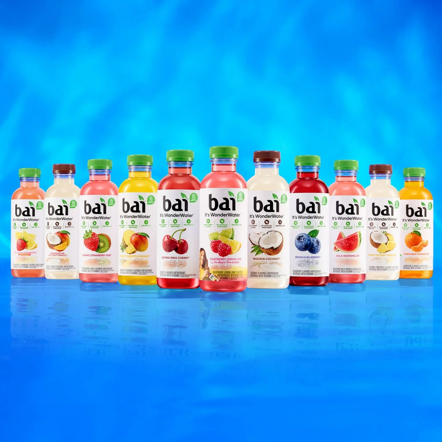 Bai Zambia Bing Cherry Antioxidant Infused Water Beverage, 14 fl oz, 6 Pack Bottles